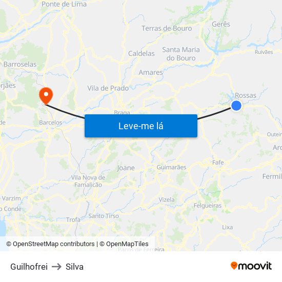 Guilhofrei to Silva map