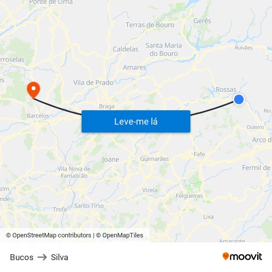 Bucos to Silva map