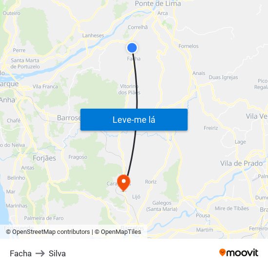 Facha to Silva map