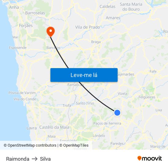 Raimonda to Silva map