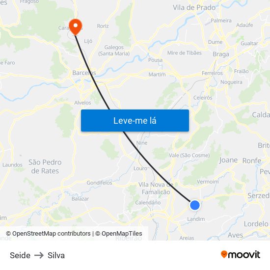 Seide to Silva map