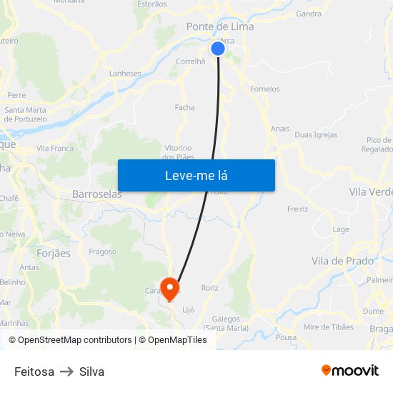 Feitosa to Silva map