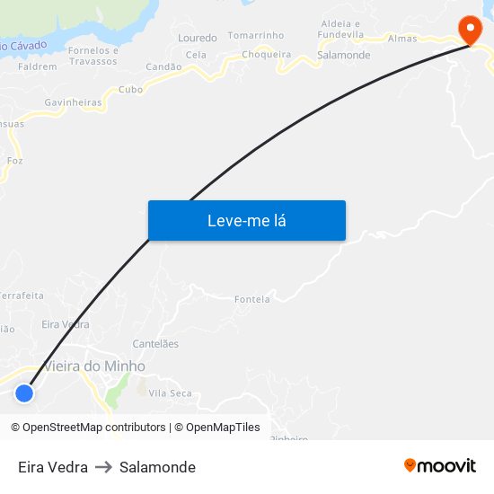 Eira Vedra to Salamonde map