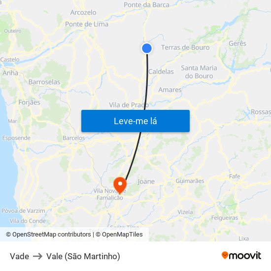 Vade to Vale (São Martinho) map