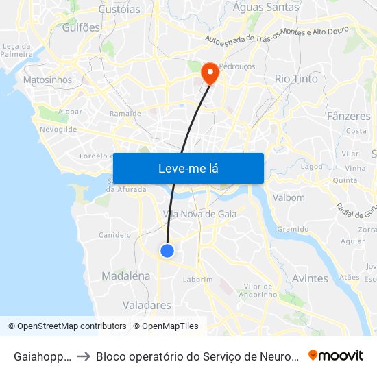 Gaiahopping to Bloco operatório do Serviço de Neurocirurgia map