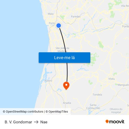 B. V. Gondomar to Nae map