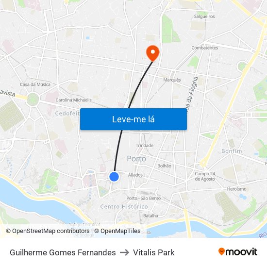 Guilherme Gomes Fernandes to Vitalis Park map
