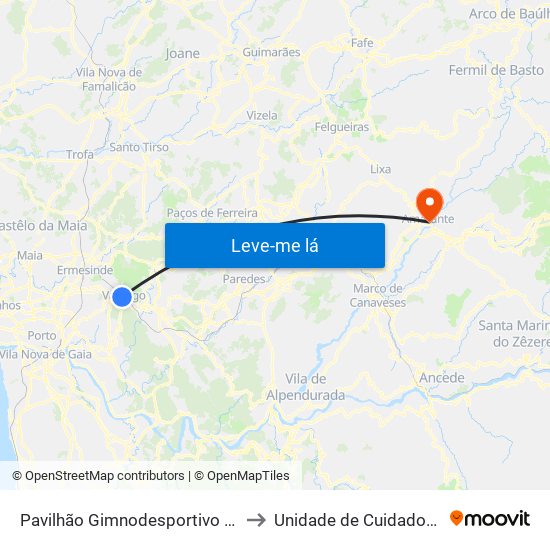 Pavilhão Gimnodesportivo | Ramalho Ortigão to Unidade de Cuidados Continuados map