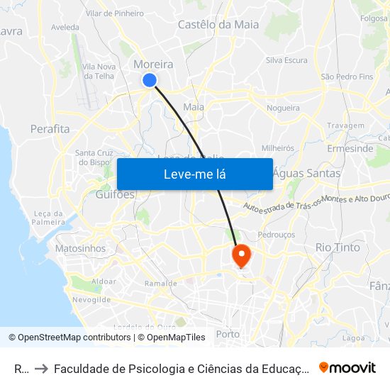 Real to Faculdade de Psicologia e Ciências da Educação da Universidade do Porto map