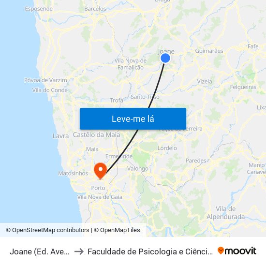 Joane (Ed. Avenida) | Mato da Senra to Faculdade de Psicologia e Ciências da Educação da Universidade do Porto map