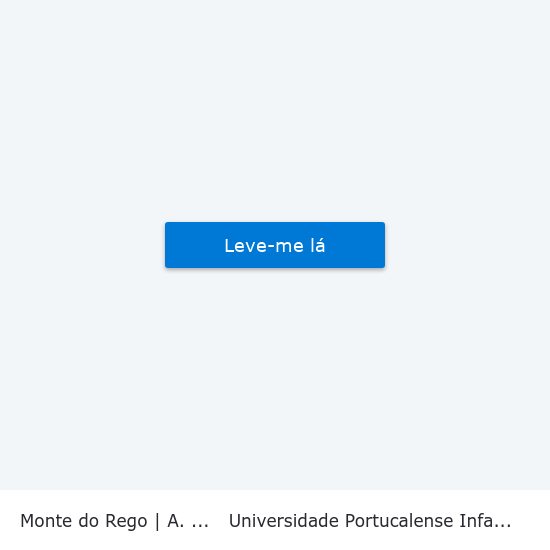 Monte do Rego | A. Figueiredo 2 to Universidade Portucalense Infante Dom Henrique map