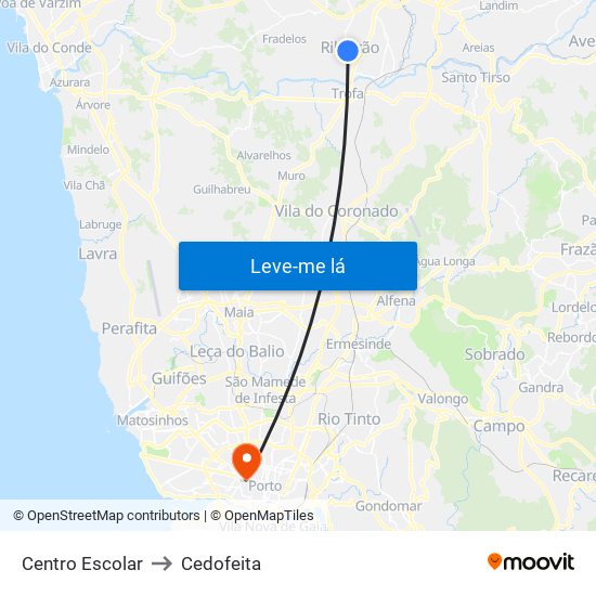 Centro Escolar to Cedofeita map