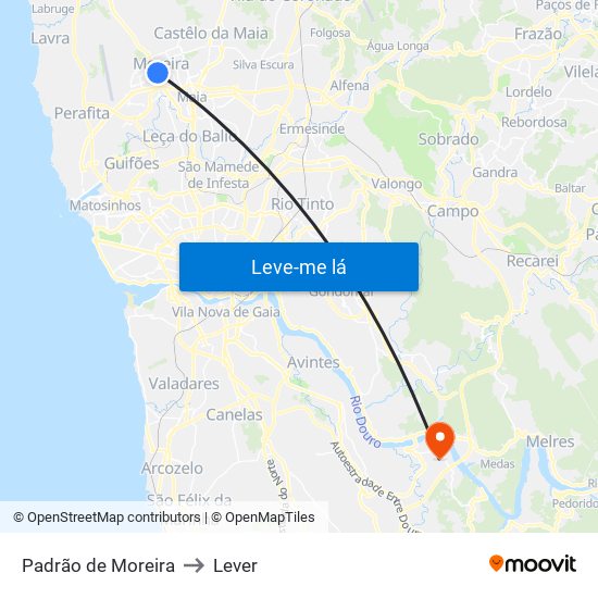Padrão de Moreira to Lever map