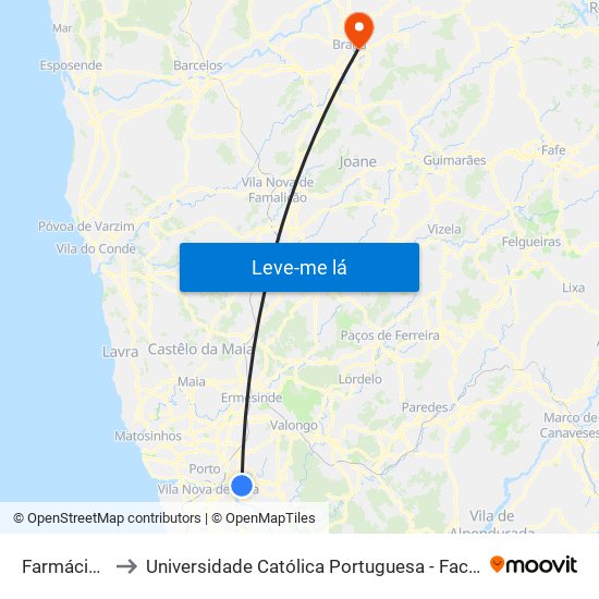 Farmácia Nova to Universidade Católica Portuguesa - Faculdade de Teologia map