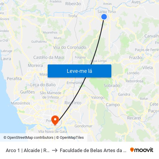 Arco 1 | Alcaide | R. Fernão Lopes to Faculdade de Belas Artes da Universidade do Porto map