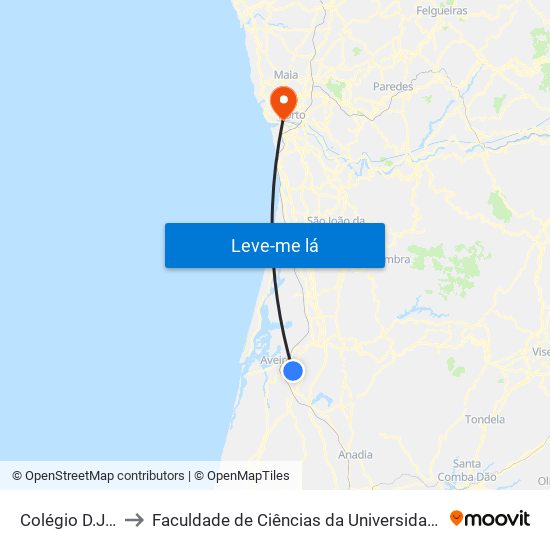 Colégio D.José I to Faculdade de Ciências da Universidade do Porto map