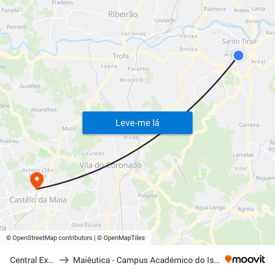 Central Exterior to Maiêutica - Campus Académico do Ismai e Ipmaia map