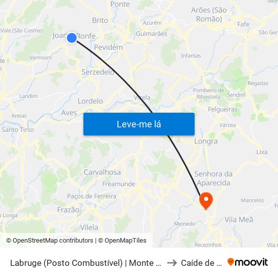 Labruge (Posto Combustível) | Monte do Rio to Caíde de Rei map