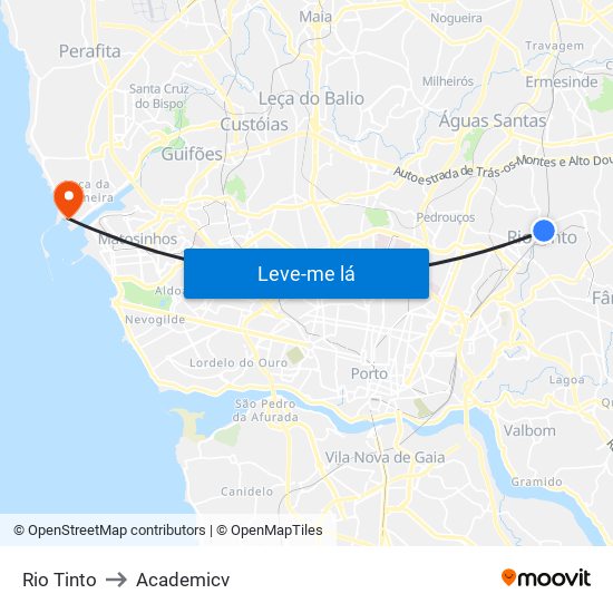 Rio Tinto to Academicv map