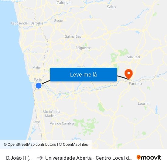 D.João II (Metro) to Universidade Aberta - Centro Local de Aprendizagem map