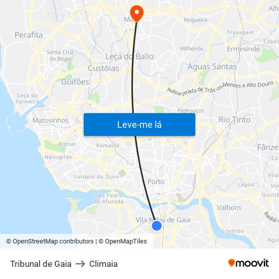 Tribunal de Gaia to Climaia map