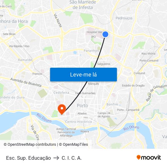 Esc. Sup. Educação to C. I. C. A. map