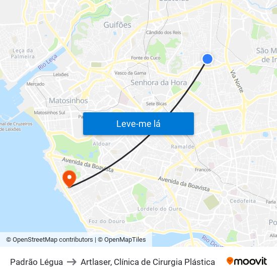 Padrão Légua to Artlaser, Clínica de Cirurgia Plástica map