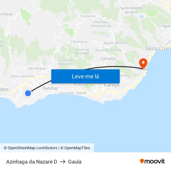 Azinhaga da Nazaré  D to Gaula map