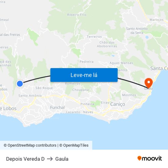 Depois Vereda  D to Gaula map