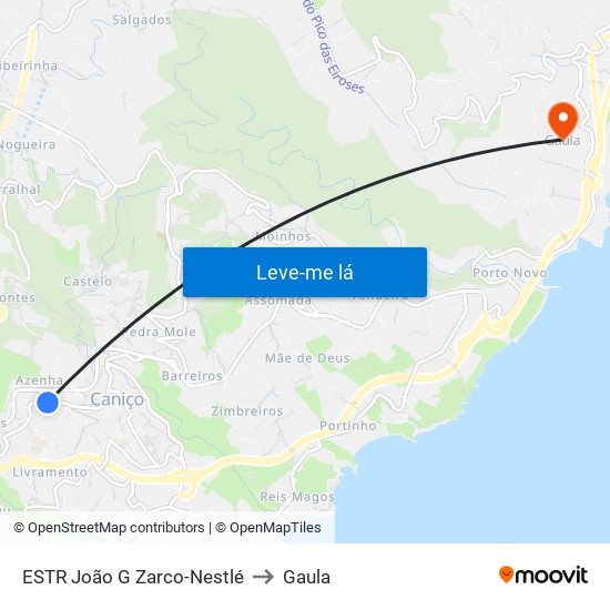 ESTR João G Zarco-Nestlé to Gaula map