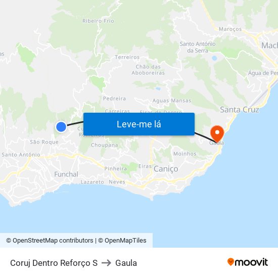 Coruj Dentro  Reforço  S to Gaula map