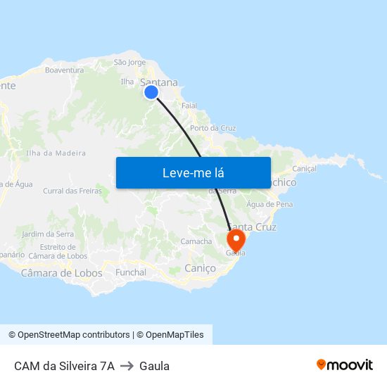 CAM da Silveira  7A to Gaula map