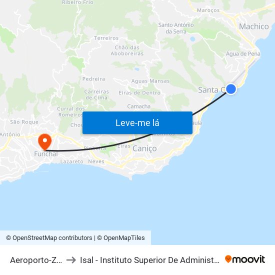 Aeroporto-Zona 25 to Isal - Instituto Superior De Administração E Línguas map