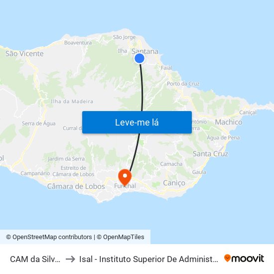 CAM da Silveira  7A to Isal - Instituto Superior De Administração E Línguas map
