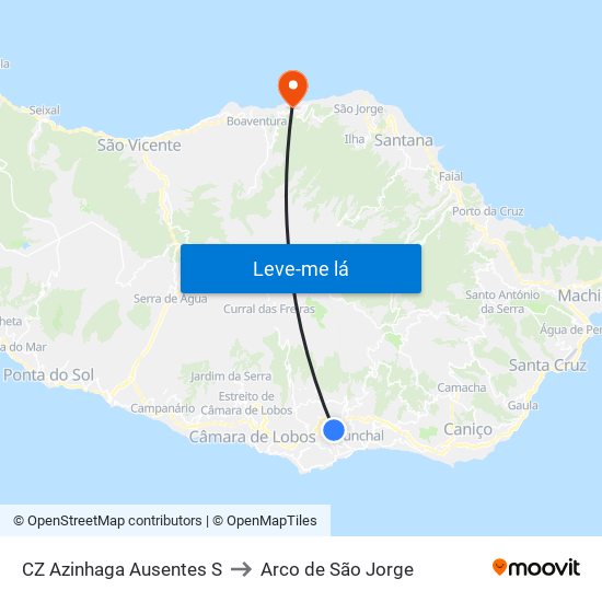 CZ Azinhaga Ausentes  S to Arco de São Jorge map