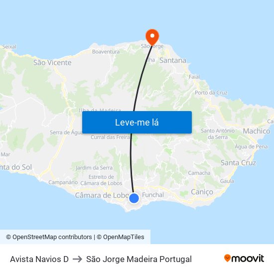 Avista Navios  D to São Jorge Madeira Portugal map