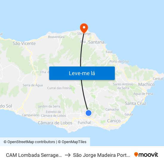 CAM Lombada  Serragem  S to São Jorge Madeira Portugal map