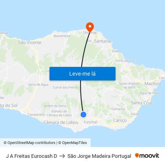 J A Freitas  Eurocash  D to São Jorge Madeira Portugal map