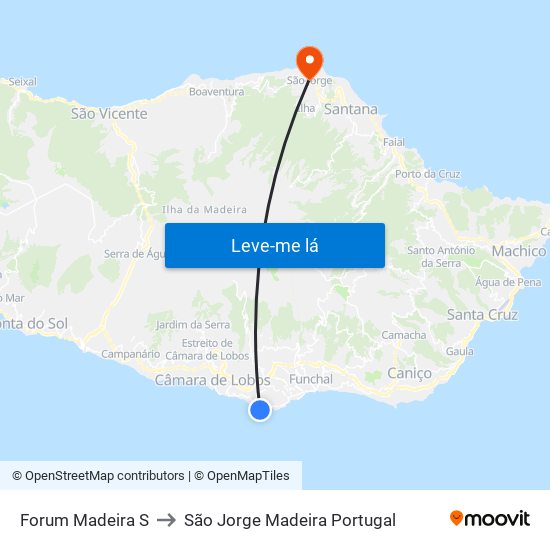 Forum Madeira  S to São Jorge Madeira Portugal map