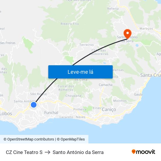 CZ Cine Teatro  S to Santo António da Serra map