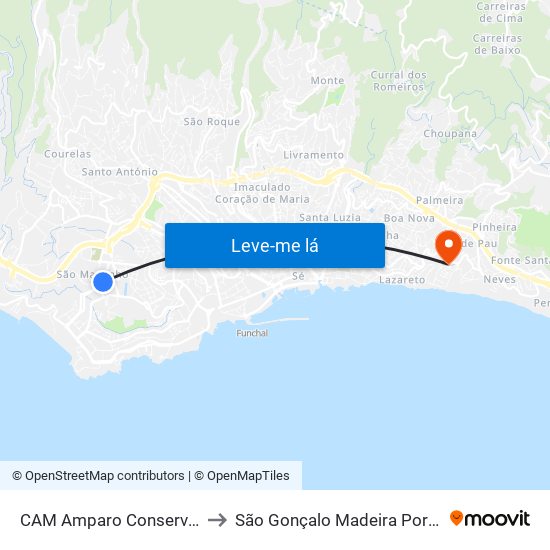 CAM Amparo  Conservas  D to São Gonçalo Madeira Portugal map