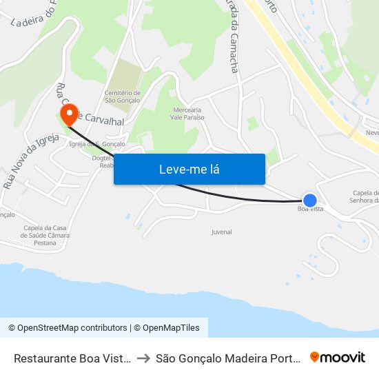 Restaurante Boa Vista  D to São Gonçalo Madeira Portugal map