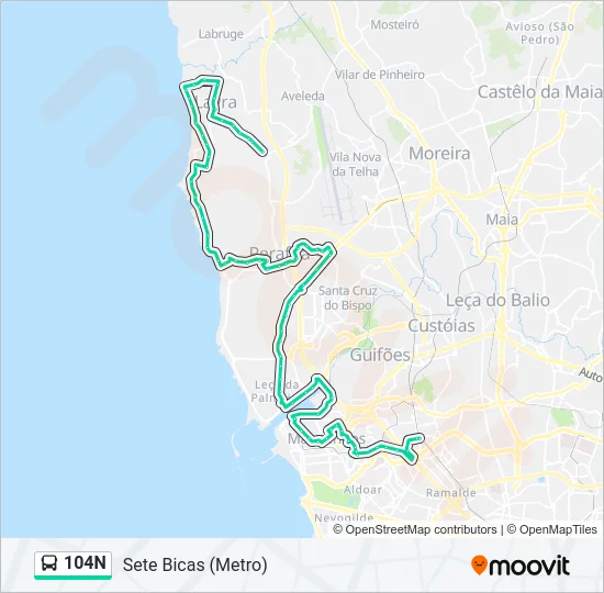 104N  Line Map