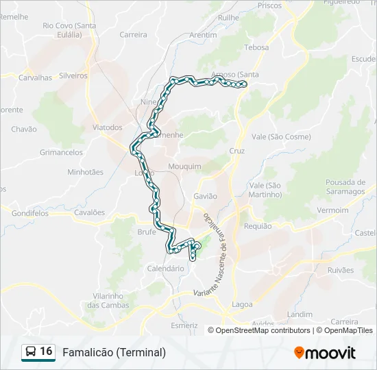 16  Line Map