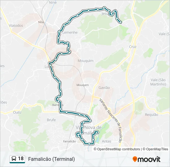 18  Line Map