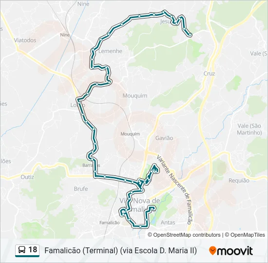 18  Line Map