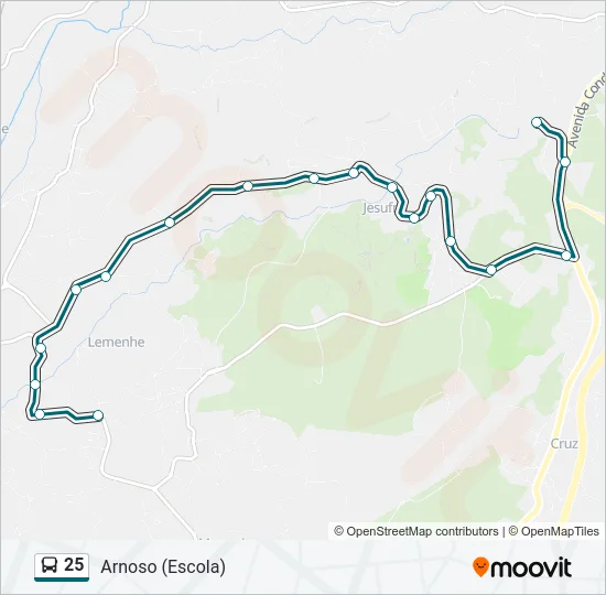 25  Line Map