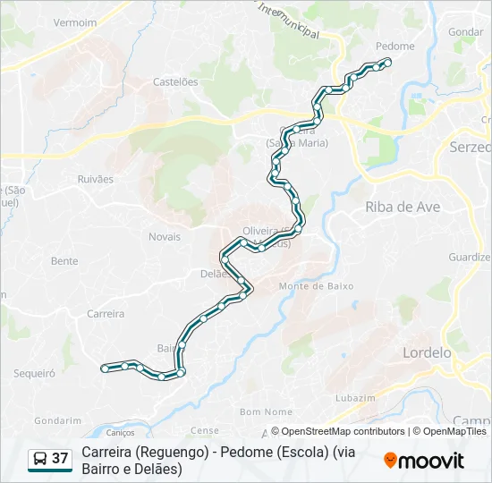 37  Line Map