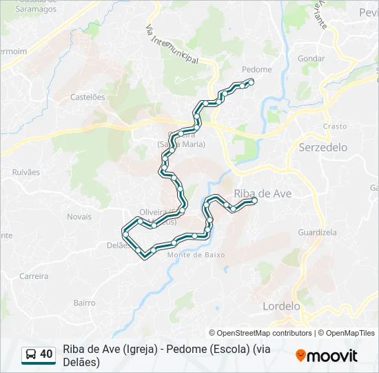 40  Line Map