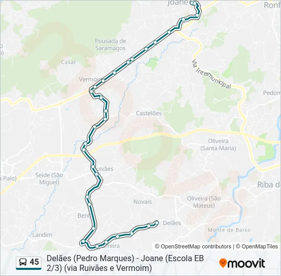 45  Line Map